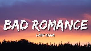 Lady Gaga  Bad Romance Lyrics🎵 [upl. by Eleonore]