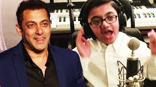 Salman Khan PROMOTES Sparsh Shahs Eminem Cover Not Afraid [upl. by Guibert]