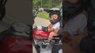 Toddler Loves Riding Harley Davidson Motorcycle Already [upl. by Sucy182]