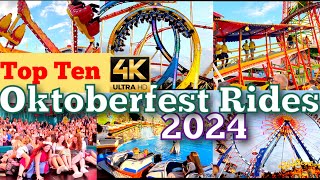 Oktoberfest 2024  Oktoberfest Rides 4K  Oktoberfest Riesenrad  Oktoberfest Munich Germany  wiesn [upl. by Aevin670]