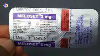 Meloset 3mg Tablet  Melatonin Tablet  Meloset 3 Tablet Uses Benefits Dosage Review in Hindi [upl. by Liatris895]