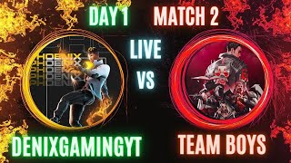 🔴 DENIXGAMINGYT VS THE BOYS🔥VALORANT TOURNAMENT DAY 1🔴MATCH 2🔴11PM valorant live gamer indian [upl. by Adnileb]