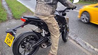 2018 HONDA CB125R TEST RIDE [upl. by Alek126]