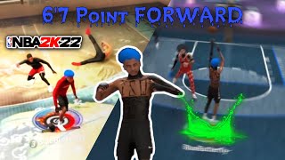 MY 6’7 POINT FORWARD IS UNGARDABLE EXPOSES HOW TO ISO ON NBA2K22  BEST DRIBBLE MOVES NBA 2K22 [upl. by Namajneb]