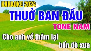 Thuở Ban Đầu Karaoke Tone Nam Nhạc Sống gia huy karaoke [upl. by Sigismundo302]