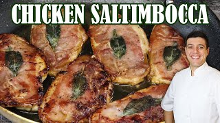 Authentic Chicken Saltimbocca  Easy Italian Chicken Recipe by Lounging with Lenny [upl. by Ainotal]