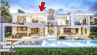 GTA 5 🏡 NEW Official Family Mansion GTA 5 Billionaire Johnson Real Life Family Mod 8 [upl. by Clayson]