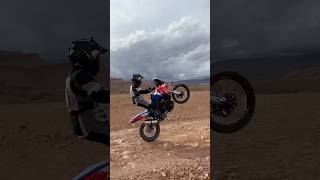 FULL GAS AFRICA TWIN WHEELIE 🇲🇦 [upl. by Hirsch]