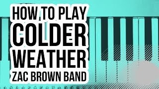 How to Play Colder Weather by Zac Brown Band [upl. by Haland]