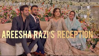 Areesha razi’s reception 😍  MA SHA ALLAH pretty couple 🤍 [upl. by Ardolino]