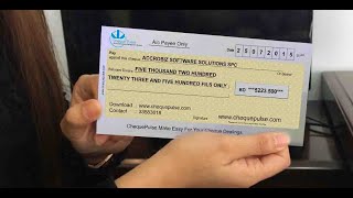 Cheque Printing Software Free  Supports any countries amp Bank accounts [upl. by Enywtna330]