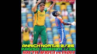 Anrich Nortje Bowling 💥Ind vs sa T20 wc Final 🎯🔥💯 [upl. by Shaylynn]