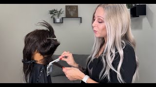 HOW TO Teasy Lights Hair Tutorial Highlight WITHOUT A Root Shadow [upl. by Derinna]