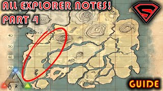 ARK SURVIVAL EVOLVED THE ISLAND ALL EXPLORER NOTES PART 4 [upl. by Ardnatal]