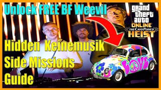 GTA Online Cayo Perico Heist  Hidden Keinemusik Missions How to Unlock the FREE BF Weevil [upl. by Tipton]