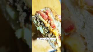 beefburger burger beefburgers smashburger easyrecipe viralvideo viralrecipe ytshorts foryou [upl. by Laenaj]