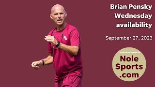 Florida State soccer  Head coach Brian Pensky  Sept 27 2023 [upl. by Valtin]