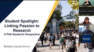 Student Spotlight Linking Passion to Research  A PhD Students Perspective [upl. by Kendre]