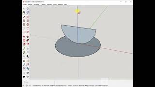 Modéliser une demi sphère sur Sketchup [upl. by Enairb]