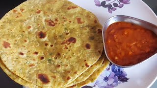 Thepla Recipe with easyampspicy tomato chutneyGujarathi style thepla Recipe [upl. by Sharman]