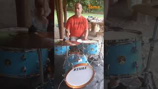 BBQ party drumming  Bob Marley  Could You Be Loved  Tama club jam kit [upl. by Jehias]