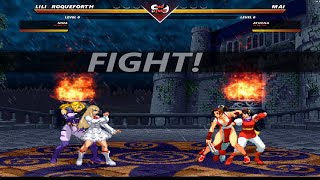 Lili Roqueforth\Nina Williams vs Athena\Mai  TEKKEN VS KING OF FIGHTERS [upl. by Spense417]