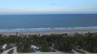 Aerial Over Edisto Beach State Park Campground with Flying Camera [upl. by Rise]