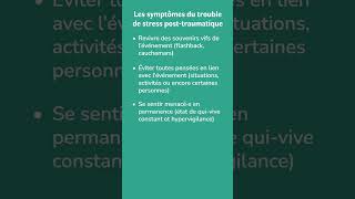 Comment savoir si on développe un trouble de stress posttraumatique [upl. by Yelsha]