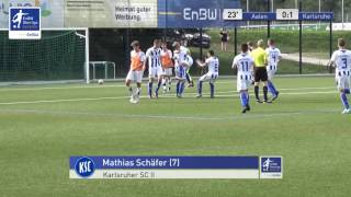 BJunioren  VfR Aalen vs Karlsruher SC II U16 01  Mathias Schäfer [upl. by Prouty]