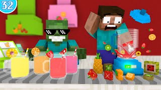 🥤 Work At Smoothie Place  Minecraft Animation [upl. by Gus]