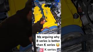 B series or K seriesWhich is better guys😂 b20 k20 b20vtec kswap k20a bseries kseries civic [upl. by Corvin]