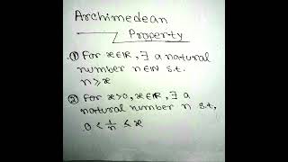 ARCHIMEDEAN PROPERTY  Archimedean Property  SEQUENCE [upl. by Mauer194]