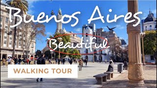 A walk through beautiful Buenos Aires  Argentina Walking Tour [upl. by Yssis958]