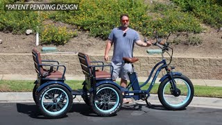 Wow Passengers amp Cargo The Ultimate Electric Bike The Best 3 Wheel EBike for Transportation [upl. by Yvi]