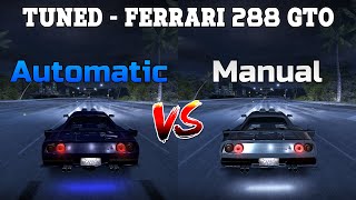 Tuned Ferrari 288 GTO  Automatic vs Manual  Need for Speed Carbon [upl. by Ahsihat]