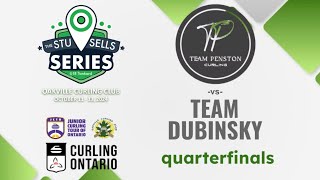 Stu Sells U18 Tankard  Quarterfinals  Penston vs Dubinsky [upl. by Llerrod]