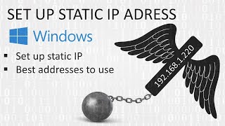 Set up a static IP address in Windows [upl. by Eltsirk]