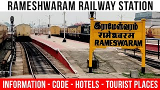 Rameshwaram Railway Station  रामेश्वरम रेलवे स्टेशन  Information Trains Hotels Places To Visit [upl. by Anoif]