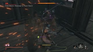 Sekiro hitless Boss 27 Lone Shadow Masanaga the Spear Bearer [upl. by Mandel941]