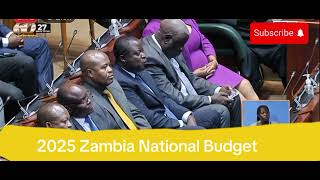 2025 Zambia National Budget  Dr Situbemko musokotwane [upl. by Esertap]