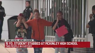 15yearold arrested charged in connection with McKinley High School stabbing [upl. by Aholla]