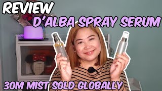 REVIEW dAlba Best Selling White Truffle First Spray Serum  Wandering Riz [upl. by Ahsiemat598]