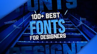 100 Best Font Pack  Pixellab Fonts Pack Download 2022  Fonts For Thumbnails  Fonts Pack [upl. by Pavlish]