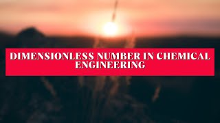 HEAT TRANSFER  DIMENSIONLESS NUMBER USED IN CHEMICAL ENGINEERING  EXPLAINED IN TAMIL [upl. by Capps30]