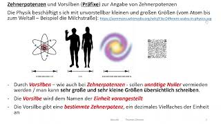 Einführung Physik 3 Zehnerpotenzen und Präfixe [upl. by Ellmyer]