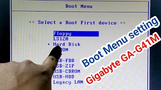 Boot Menu Setting on Gigabyte GAG41M Motherboard in Bangla [upl. by Monica]