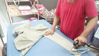 how to iron a shirtshirt press kaise kareiron press [upl. by Ainod]