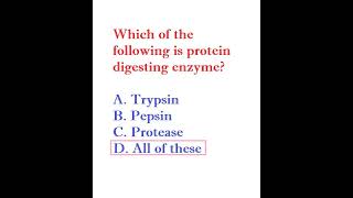 Which of the following is protein digesting enzyme [upl. by Esiuqram455]