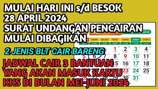 JADWAL CAIR 3 BANTUAN YANG AKAN MASUK KKS DI BULAN MEIJUNI 2024❗️HARI INI sd BESOK UNDANGAN DIBAGI [upl. by Rehpotsirh]