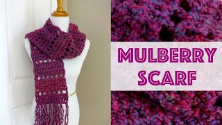 How to Crochet the Mulberry Scarf [upl. by Koah322]